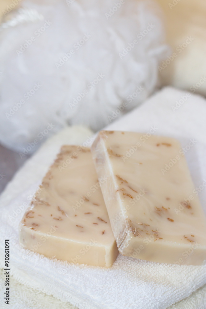 Soap with oat srub and milk Soap with oat srub and milk