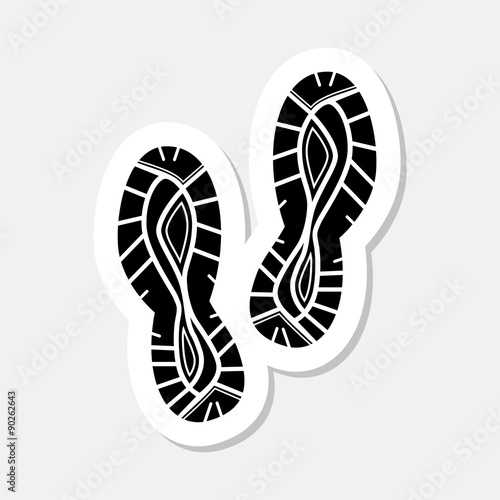 Sport Shoe Sicker - illustration
