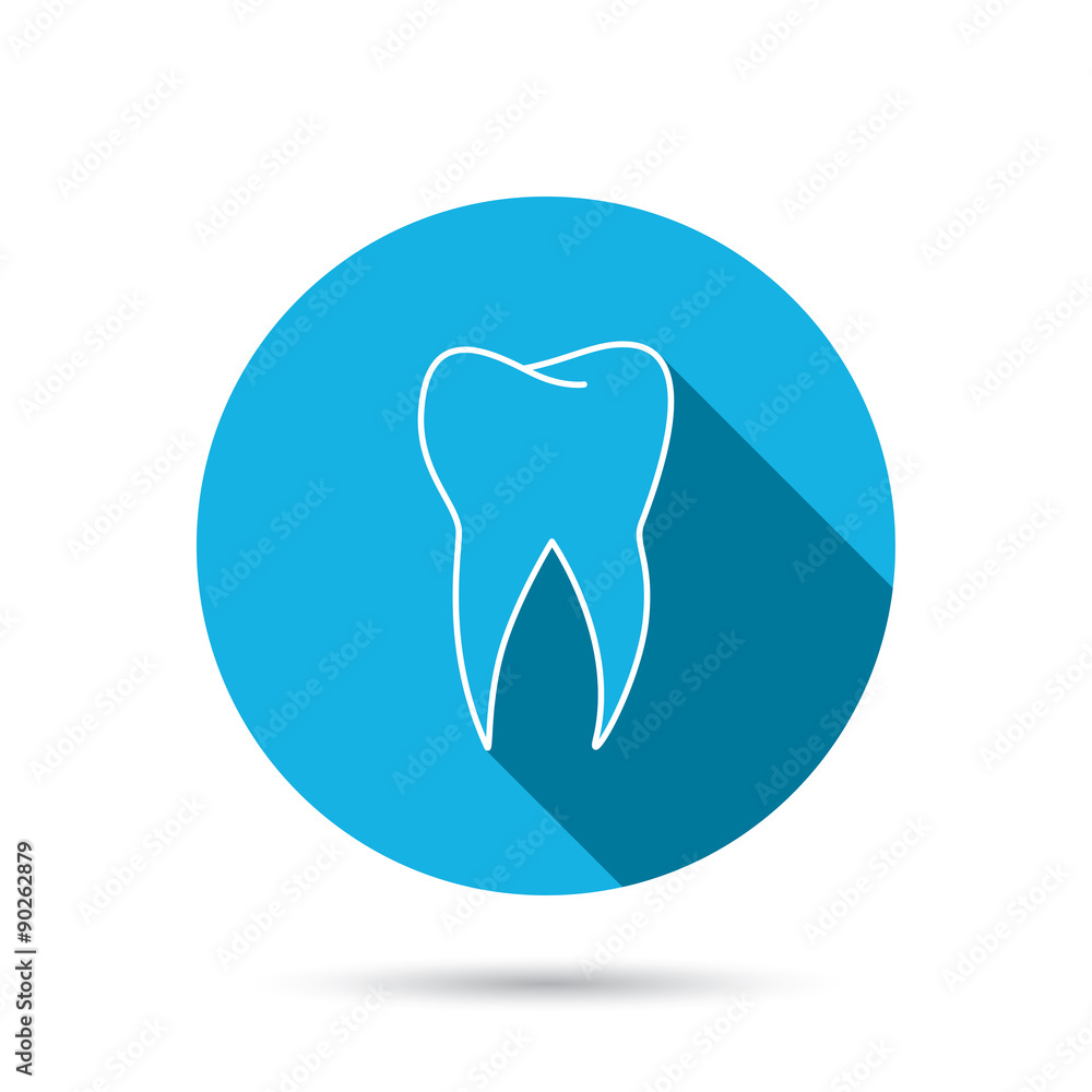 Tooth icon. Dental stomatology sign. Tooth icon. Dental stomatology sign.
