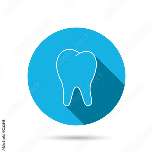 Tooth icon. Stomatology sign.
