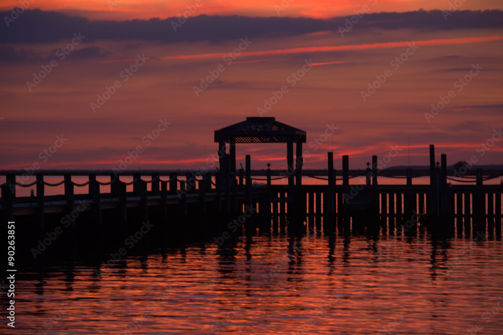 Serene Sunset Over the Bay Serene Sunset Over the Bay
