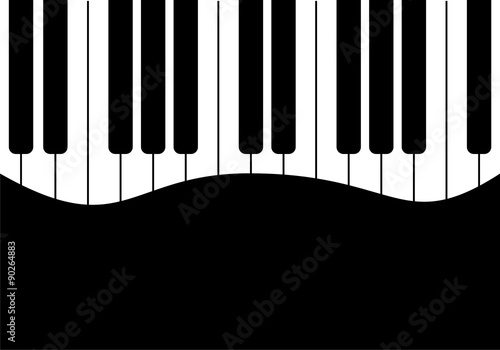 Music design Black piano