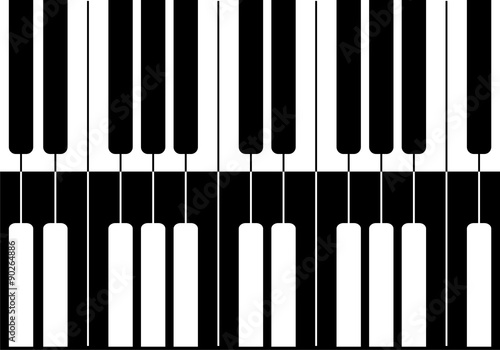 Music design Black piano mirror
