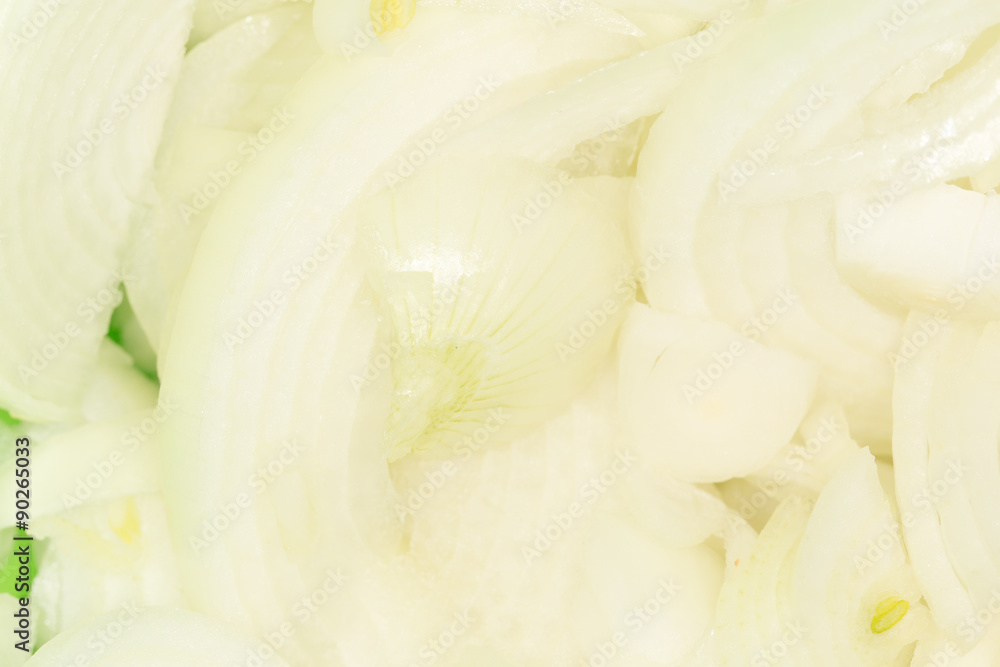 Fototapeta premium Onion slices background