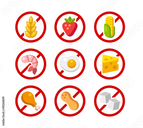 Allergen free icons