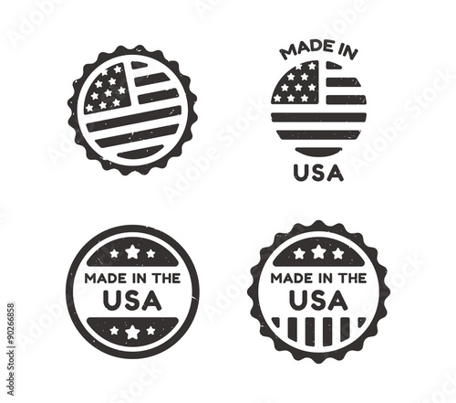Made in USA vintage labels