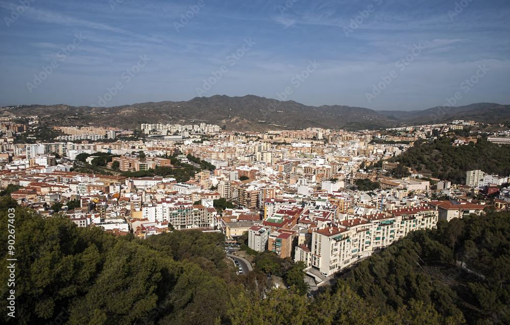 vistas de Malaga, Andalucía
