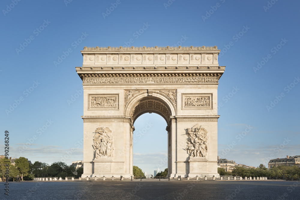 Naklejka premium Paris Arc de triomphe