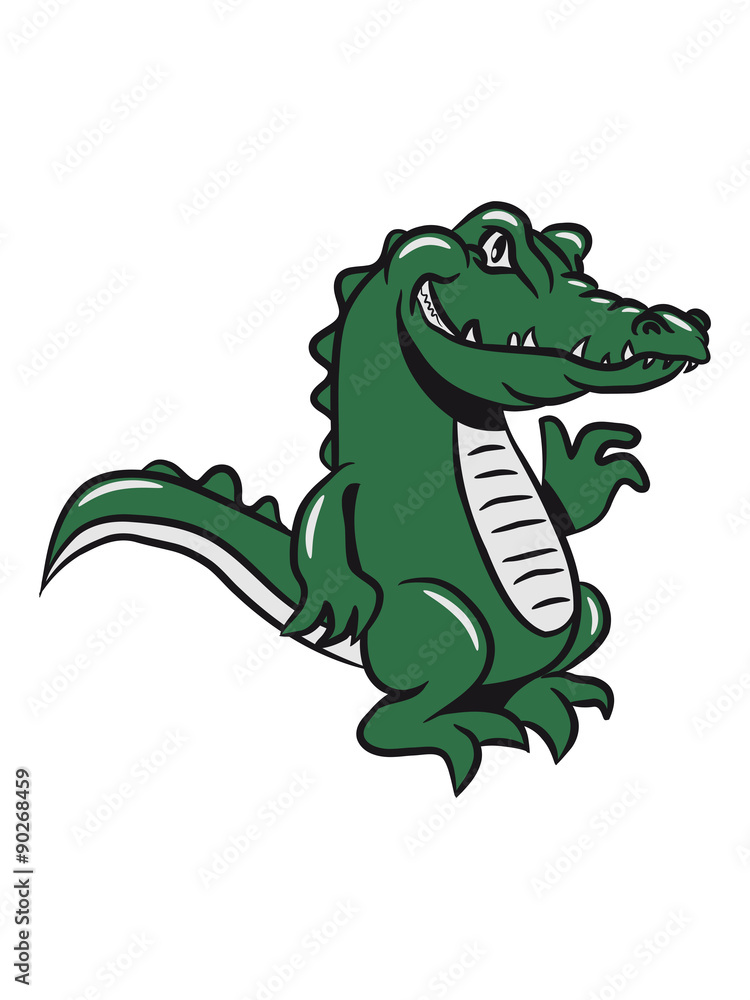 Obraz premium Crocodile frame text