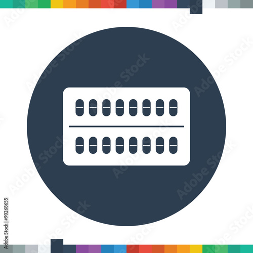 Contraceptive pill icon.