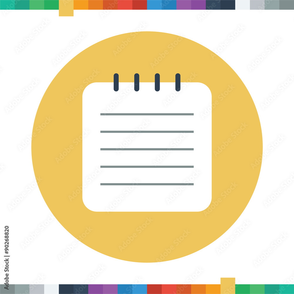 Notepad icon. Notepad icon.