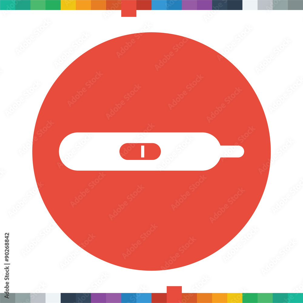 Pregnancy test icon. Negative test result. Pregnancy test icon. Negative test result.