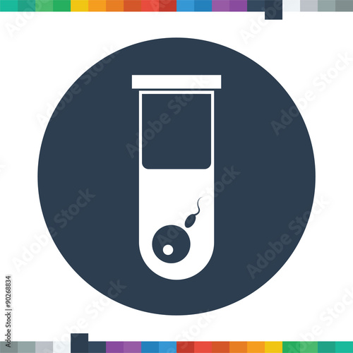 Artificial insemination icon.