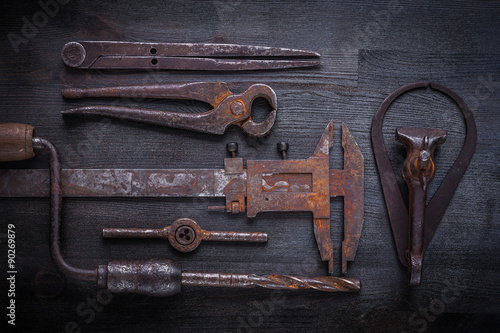 big set of vintage tools