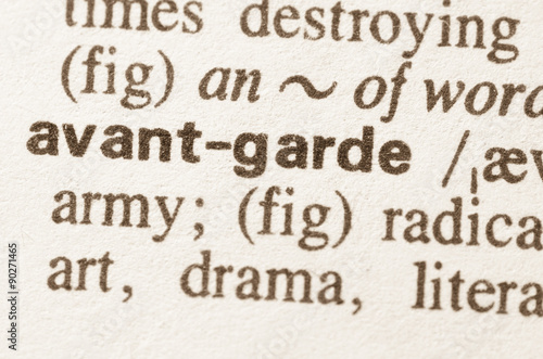 Murais de parede Dictionary definition of word avant garde