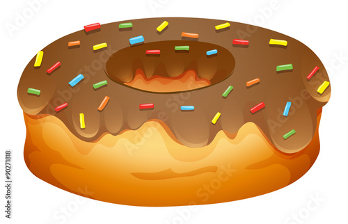 Doughnut with chocolate frosting