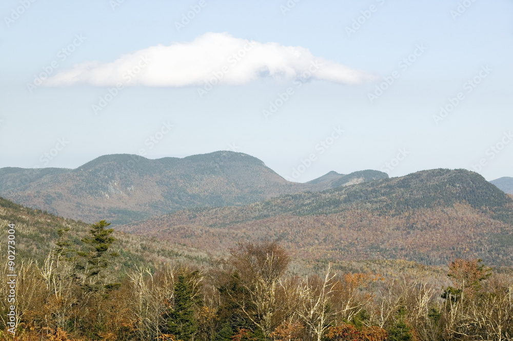 Crawford Notch State Park in White Mountains of New Hampshire, New England