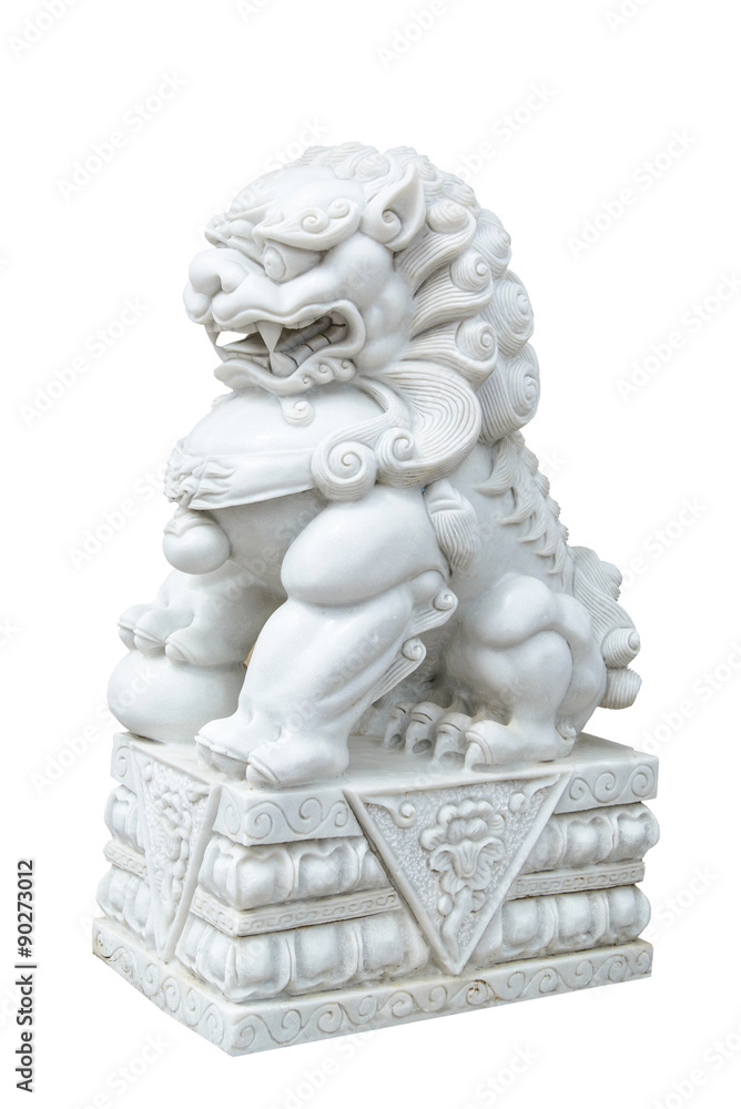 white marble Chinese Imperial Lion, Guardian Lion, Chinese style white marble Chinese Imperial Lion, Guardian Lion, Chinese style