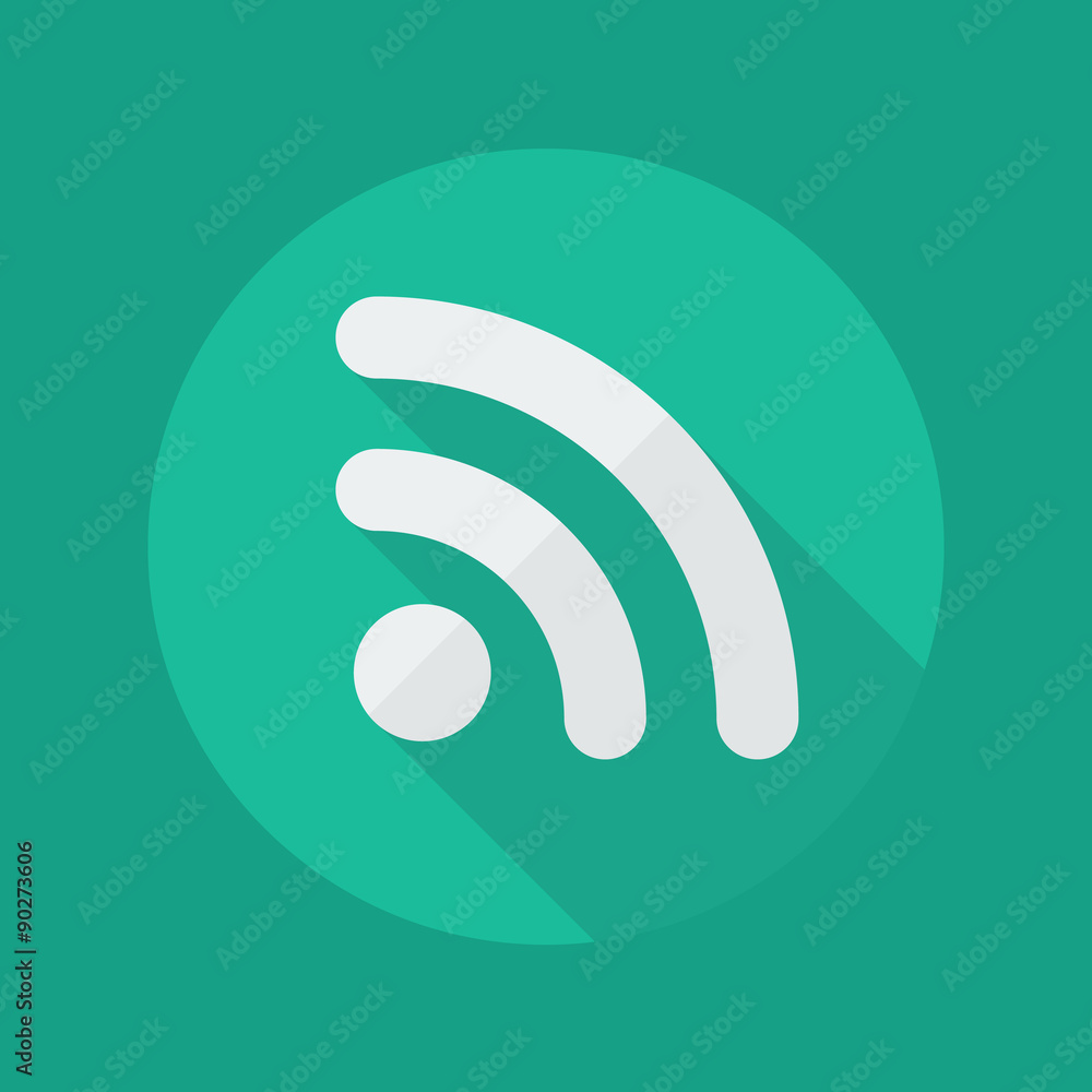 Technology Flat Icon. Wireless Network Technology Flat Icon. Wireless Network