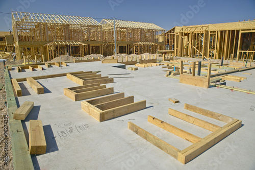 Photography Desert construction of new homes in Clark County, Las Vegas, NV