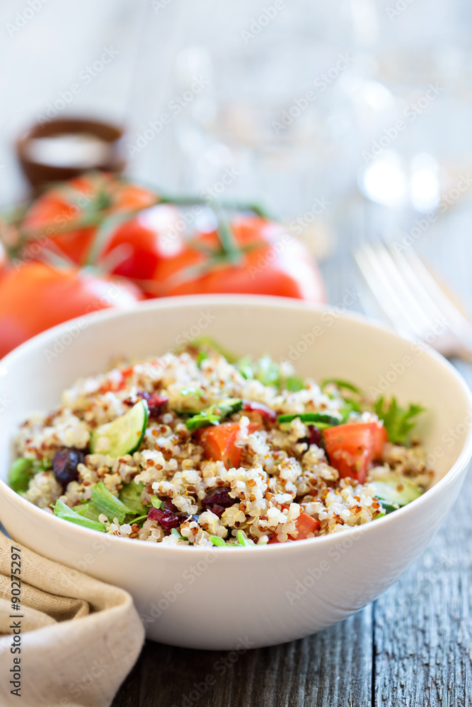 Quinoa salad with fresh vegetables Quinoa salad with fresh vegetables