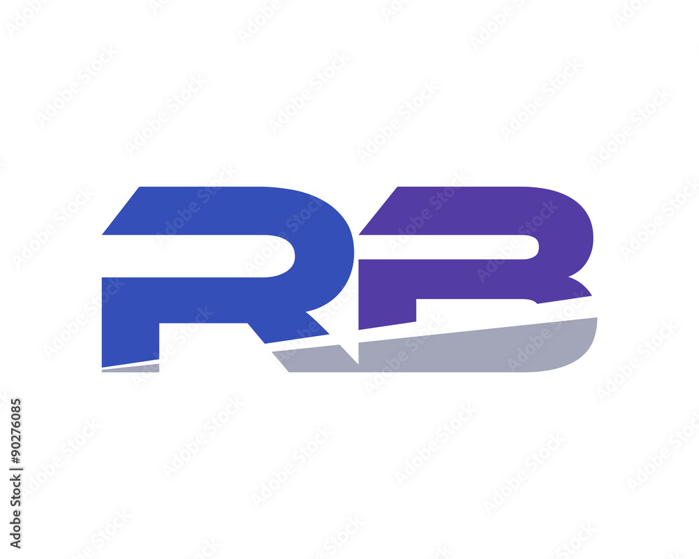 RB Letter Logo Modern RB Letter Logo Modern