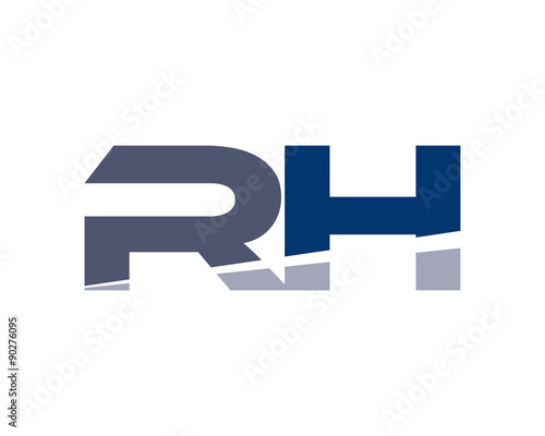 RH Letter Logo Modern © vectorlia