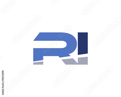 RI Letter Logo Modern