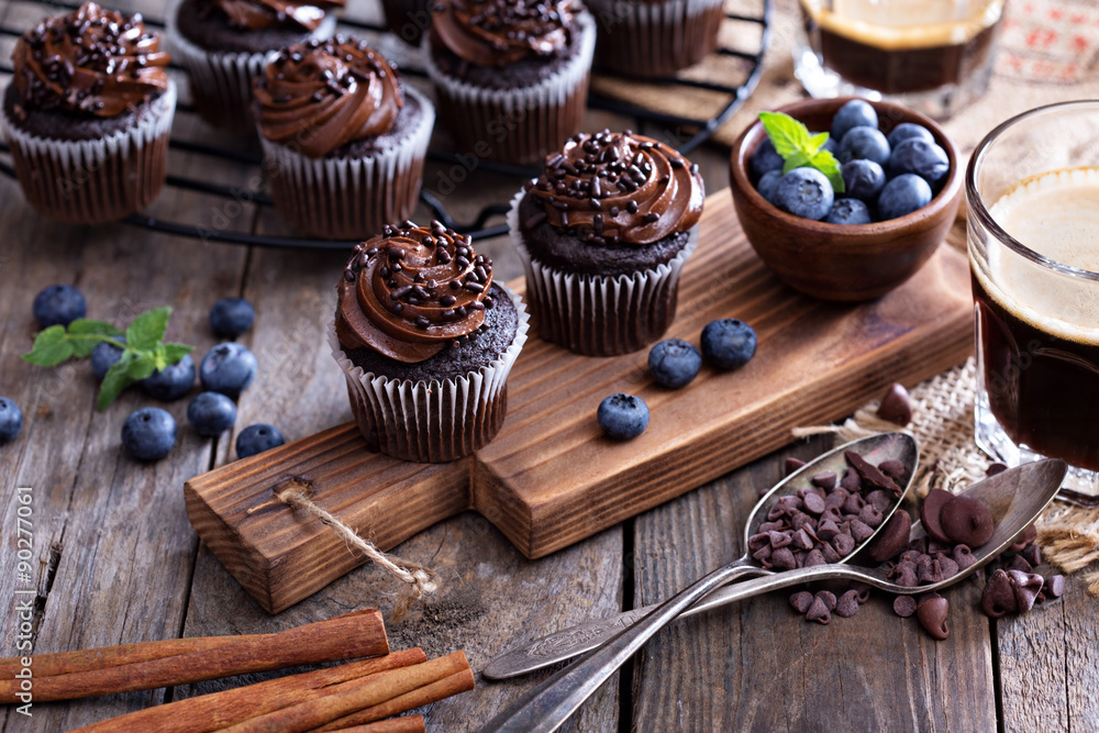 Coffee and chocolate cupcakes Coffee and chocolate cupcakes