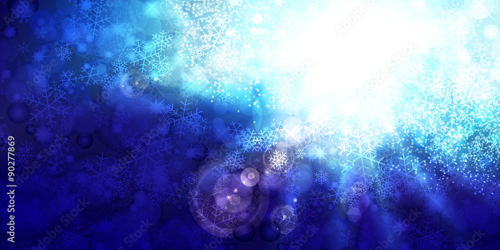 Fototapeta premium 雪 光 クリスマス