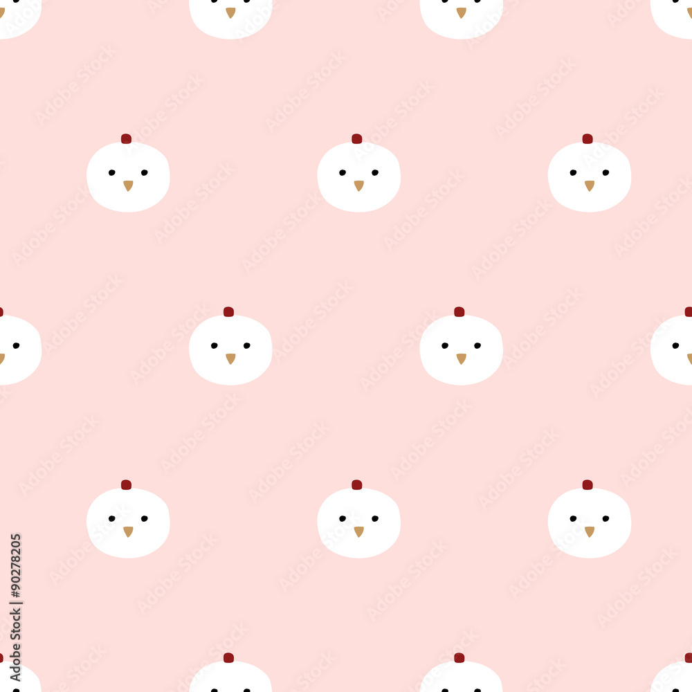 seamless cute chicken pattern seamless cute chicken pattern