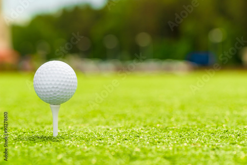 golf ball on the tee is the right space for inscription