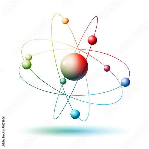 kolorowy atom wektor