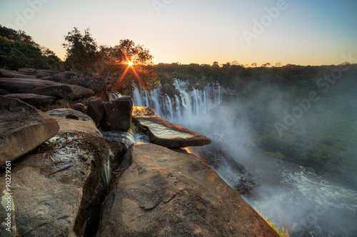 Waterfall sunrise Kalandula photo