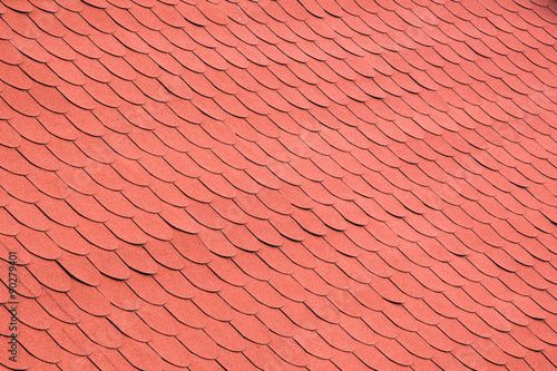 Red Tiles on a Roof Background