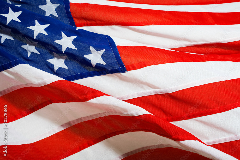 American flag close up American flag close up