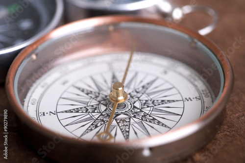 antique compass close up 