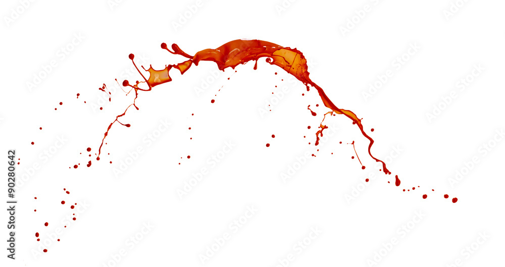 red splash over white background red splash over white background