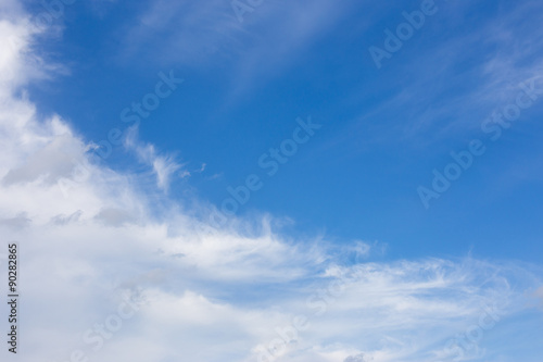 Beautiful sky with clouds for background.