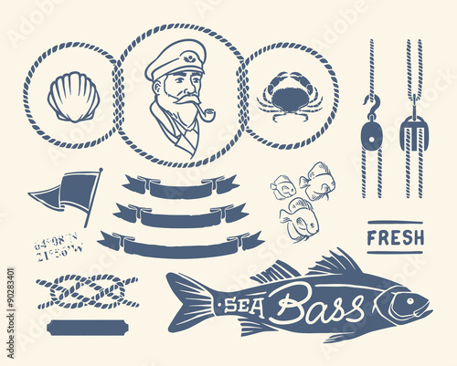 Vintage nautical set
