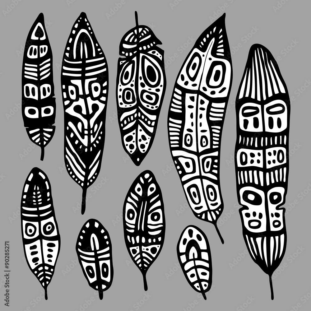 Ethnic Feather set Ethnic Feather set
