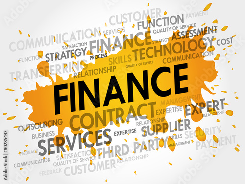 FINANCE related items words cloud, business concept