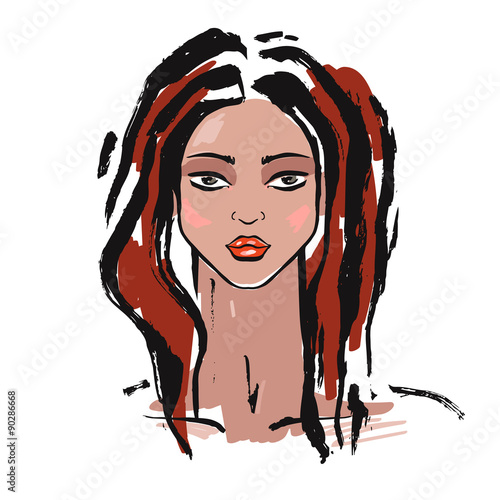 Beautiful Woman Portrait. 