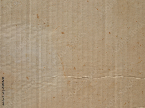 Brown corrugated cardboard background