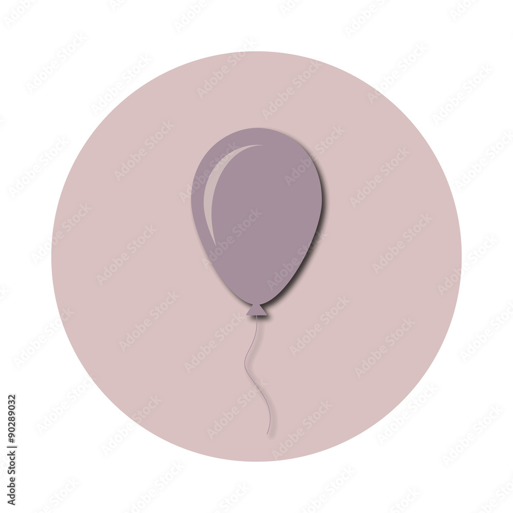 beautiful balloon in flat design beautiful balloon in flat design