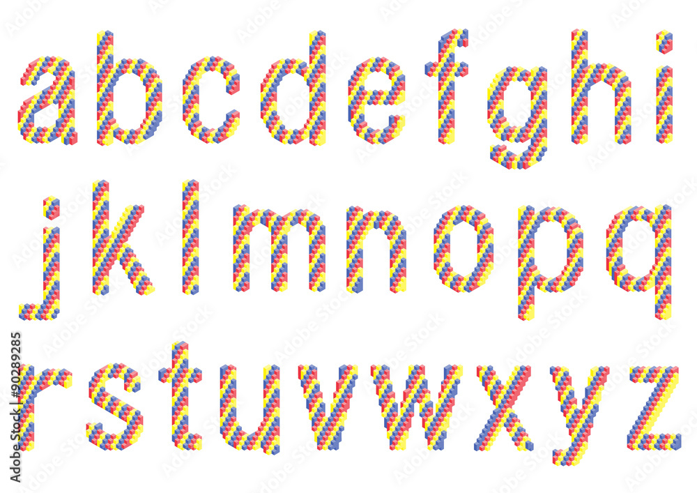 立方体を積み上げたアルファベットの小文字フォント Stock Vector Adobe Stock 立方体を積み上げたアルファベットの小文字フォント Stock Vector Adobe Stock