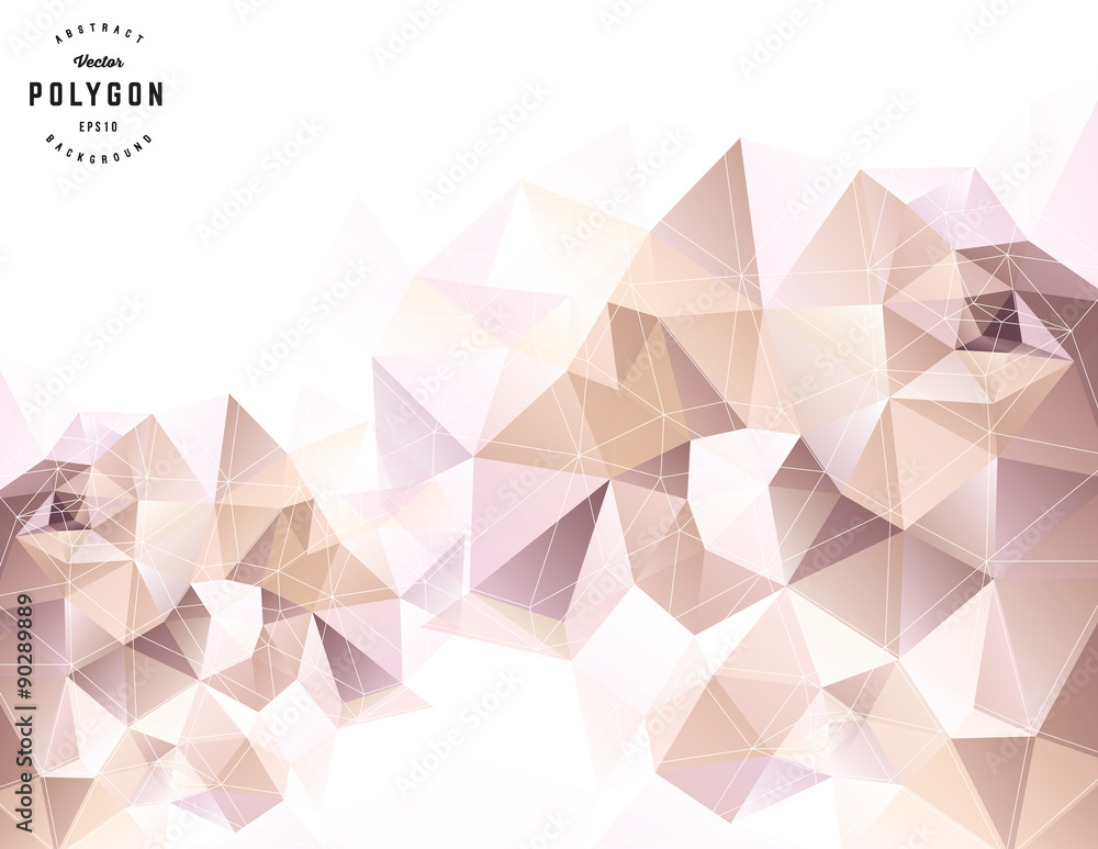 An abstract polygon vector pattern