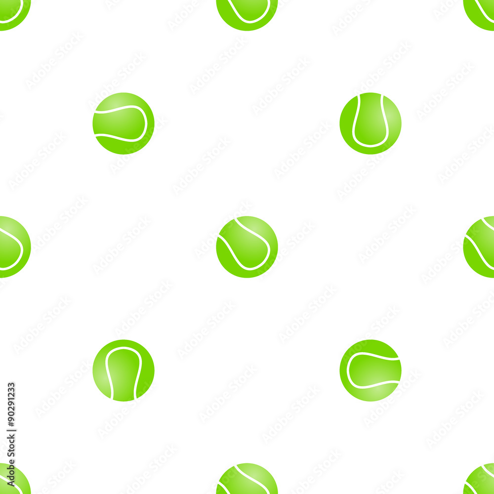 Universal vector tennis seamless patterns tiling. Sport theme with balls.