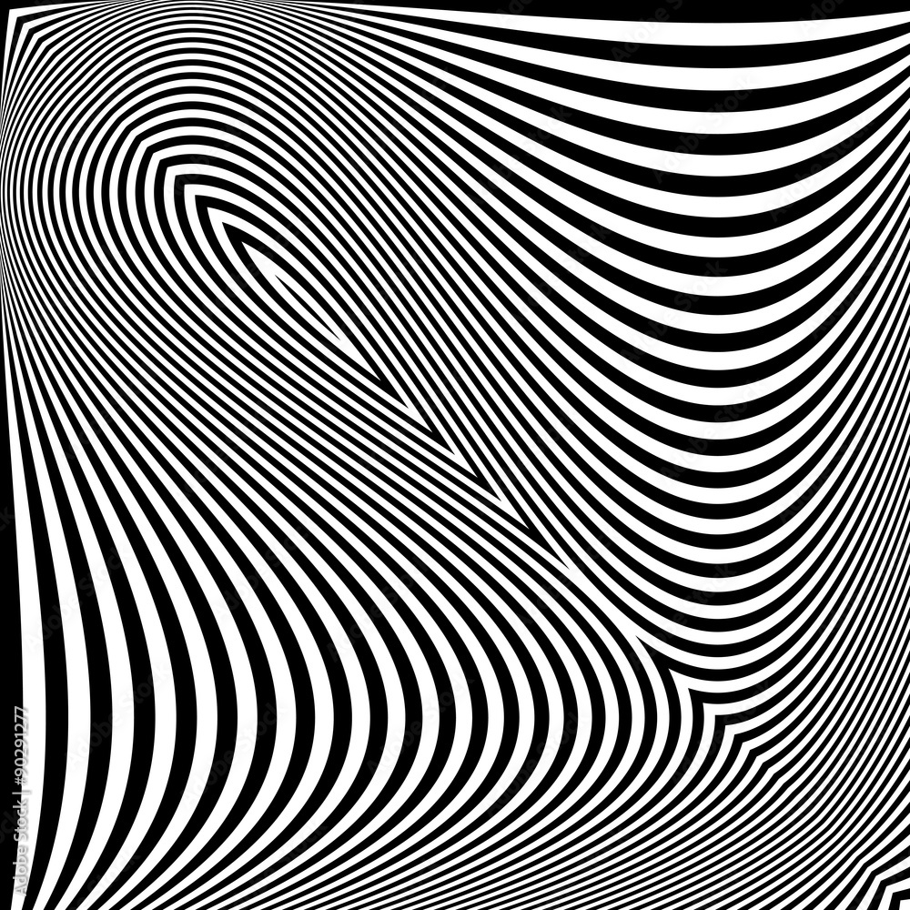 Design monochrome textured illusion background Design monochrome textured illusion background