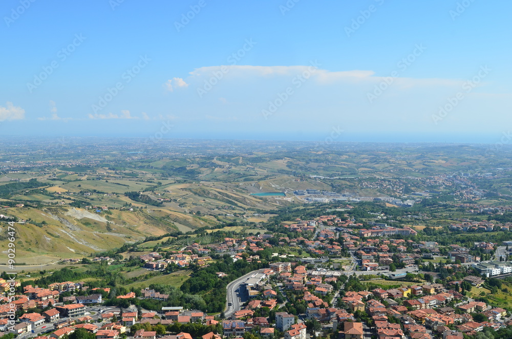 Luftbild San Marino